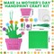 Syhood 24 Set Mother's Day Craft Kit Handprint Flowers Pot for Mom Inspirational DIY Craft Kit Gift for Home Activities